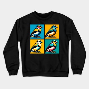 Pop Gouldian Finch Art - Cool Birds Crewneck Sweatshirt